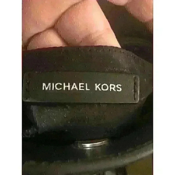 Michael Kors Bridgette Gray/Black Leather Tote Handbag Medium Size - Picture 9 of 13